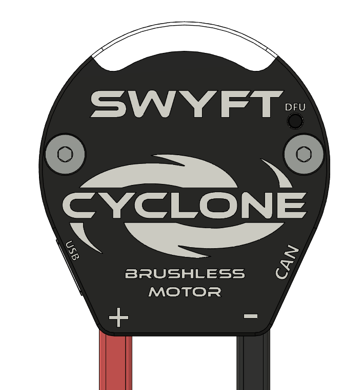 Rear cover of the Cyclone
